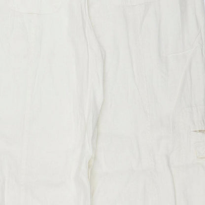 Womens UK Size 42 in Cherokee Regular Fit  White Trousers