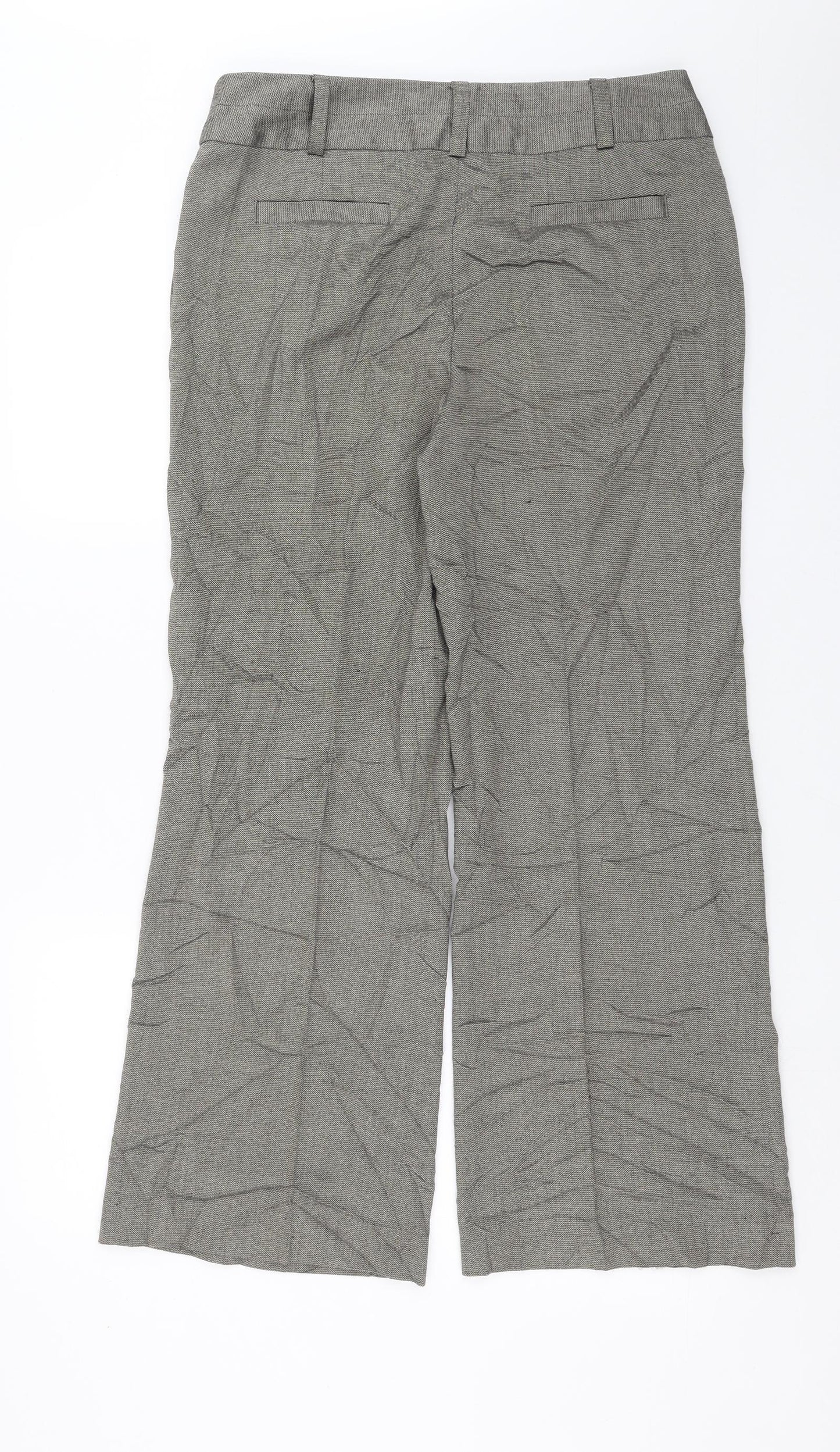 NEXT Mens Beige Geometric  Trousers  Size 16 L28 in