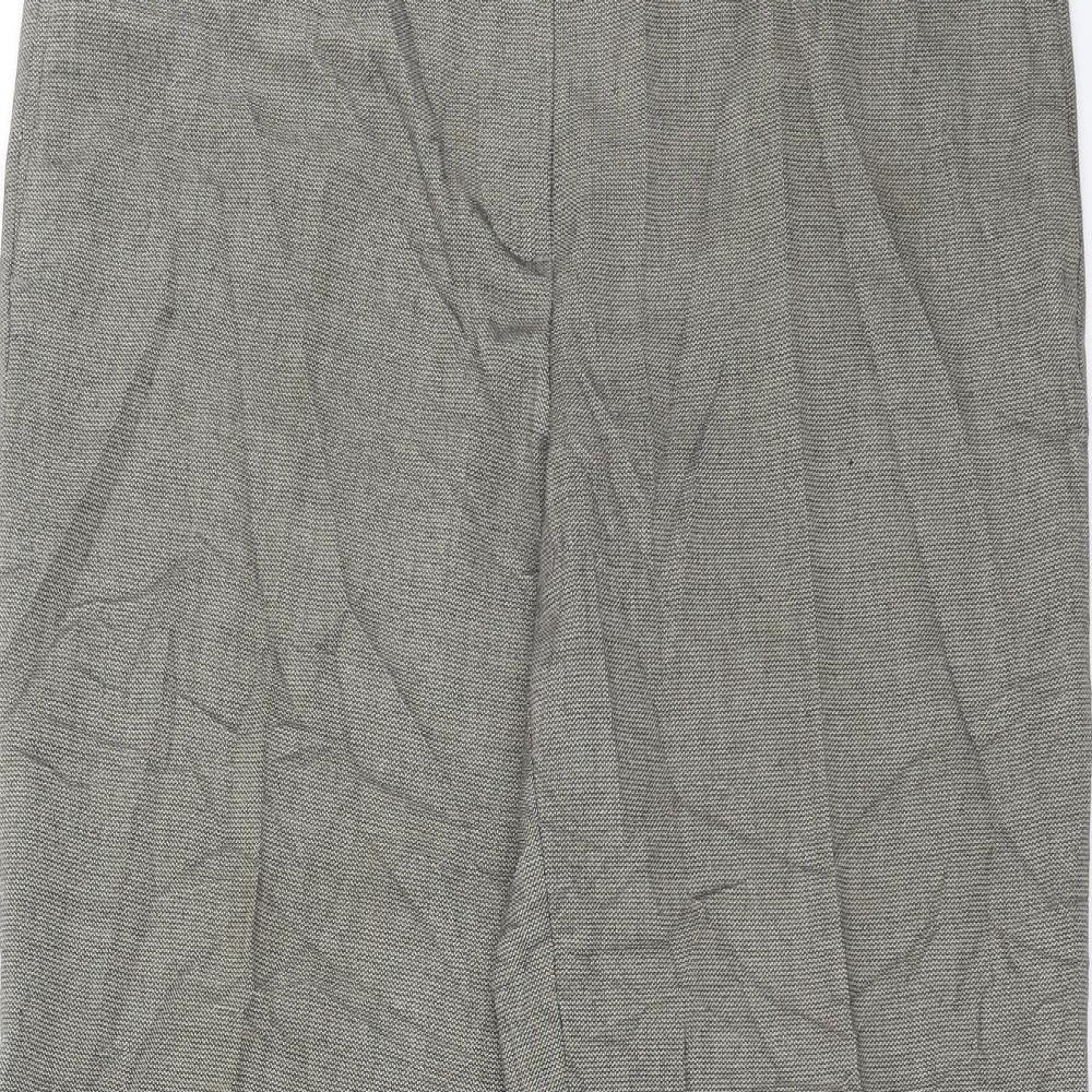 NEXT Mens Beige Geometric  Trousers  Size 16 L28 in