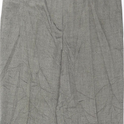 NEXT Mens Beige Geometric  Trousers  Size 16 L28 in