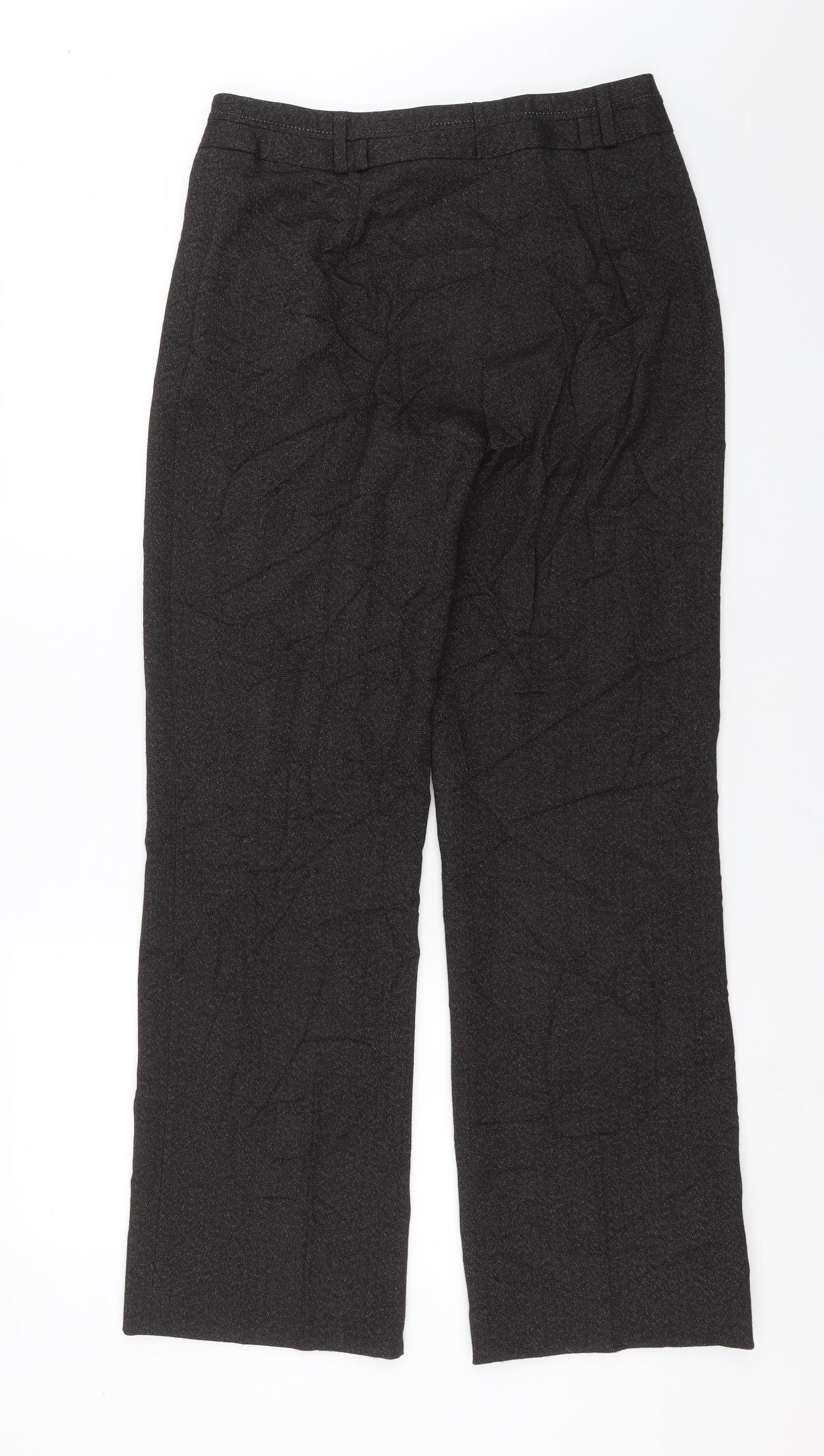 Womens UK Size 12 Oscar B Regular Fit  Black Trousers