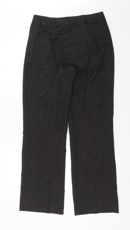 Womens UK Size 12 Oscar B Regular Fit  Black Trousers