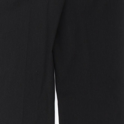 New Look Womens Black Striped  Trousers  Size 14 L31 in