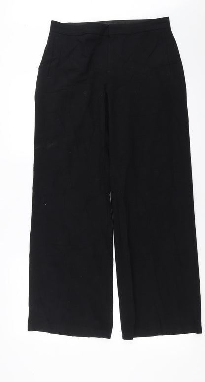 Womens UK Size 10 Marks and Spencer Regular Fit  Black Trousers