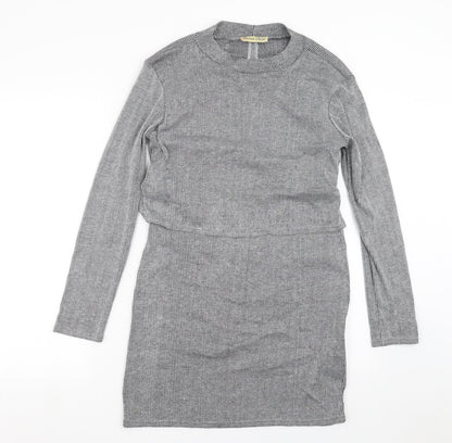 CAMEO ROSE Womens Grey Striped  Shift  Size 12