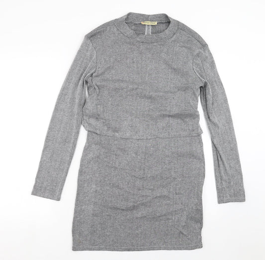 CAMEO ROSE Womens Grey Striped  Shift  Size 12