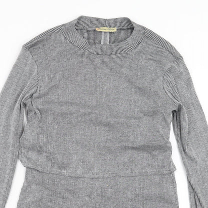 CAMEO ROSE Womens Grey Striped  Shift  Size 12