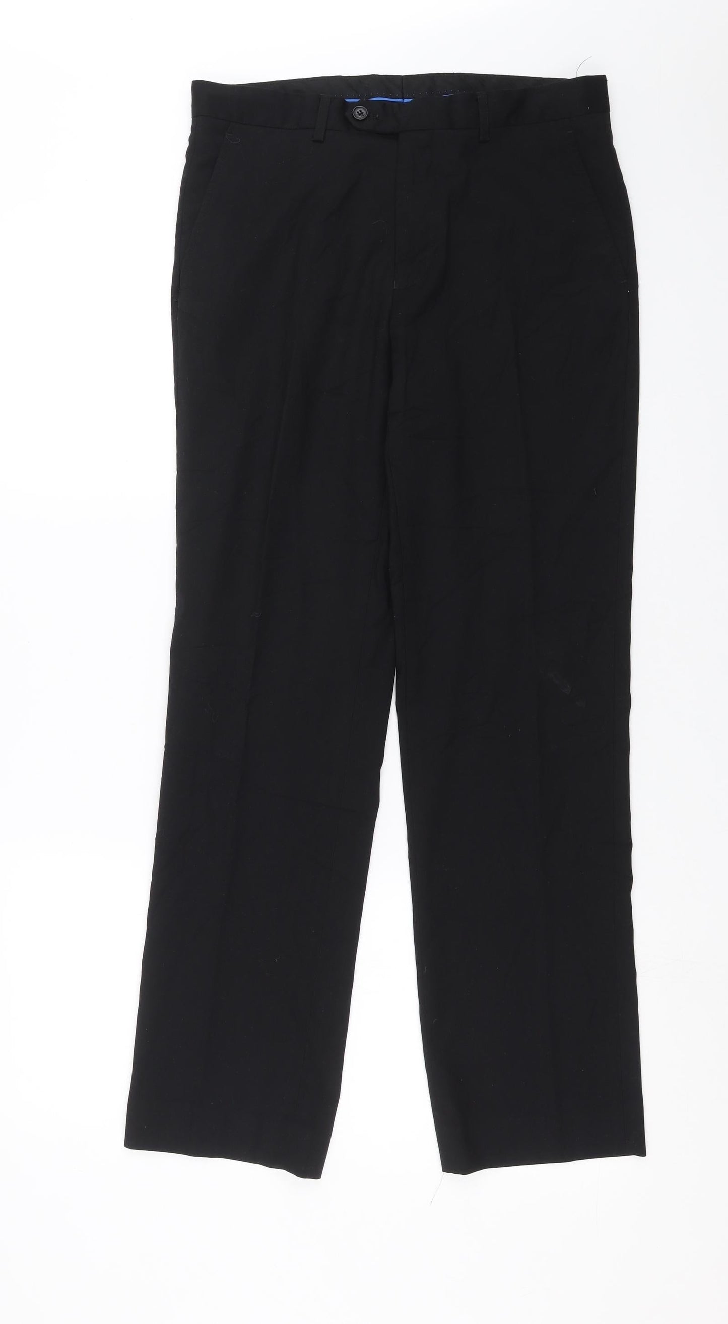 Womens UK Size 30 in Preworn Regular Fit  Black Trousers