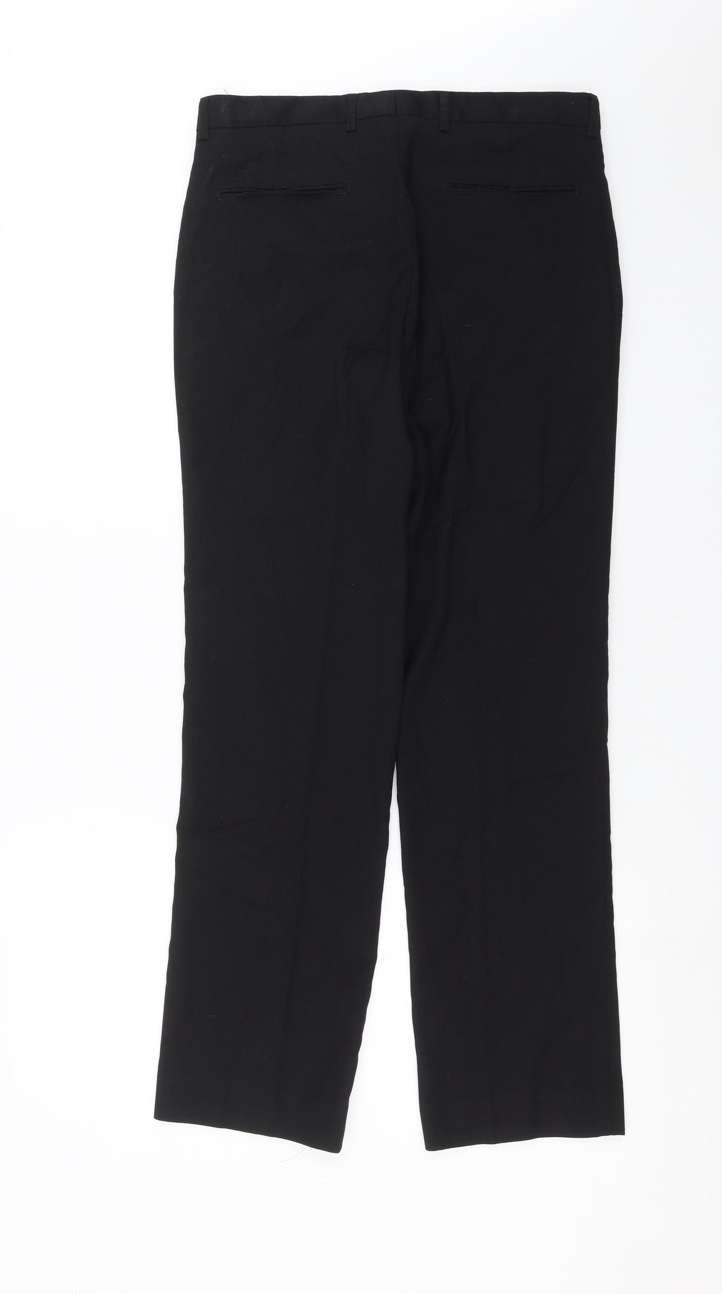 Womens UK Size 30 in Preworn Regular Fit  Black Trousers