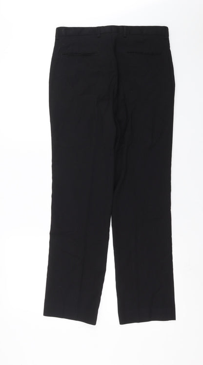 Womens UK Size 30 in Preworn Regular Fit  Black Trousers
