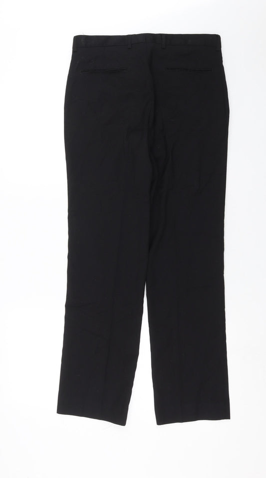 Womens UK Size 30 in Preworn Regular Fit  Black Trousers