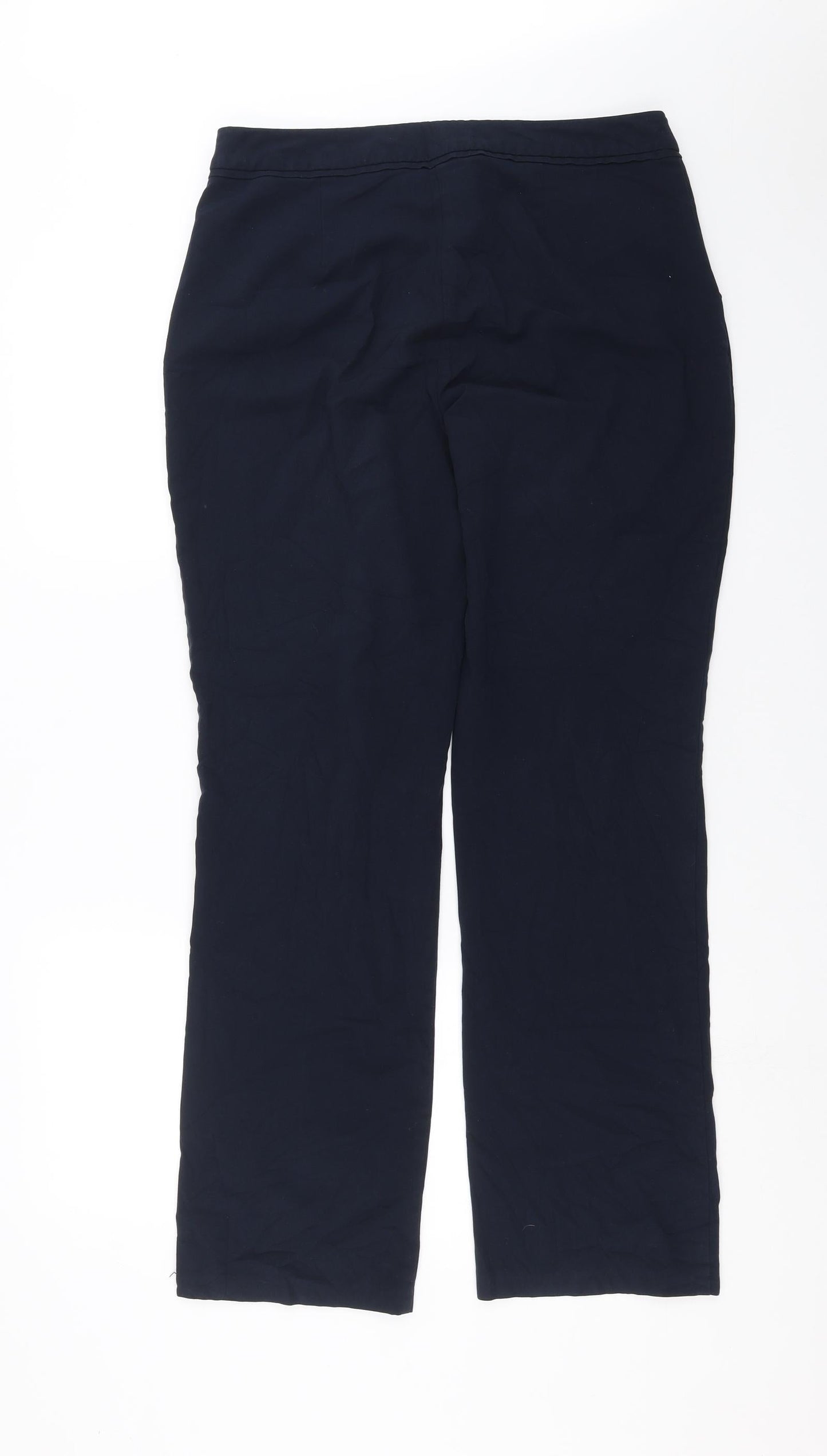 Womens UK Size 12 Marks and Spencer Regular Fit  Blue Trousers