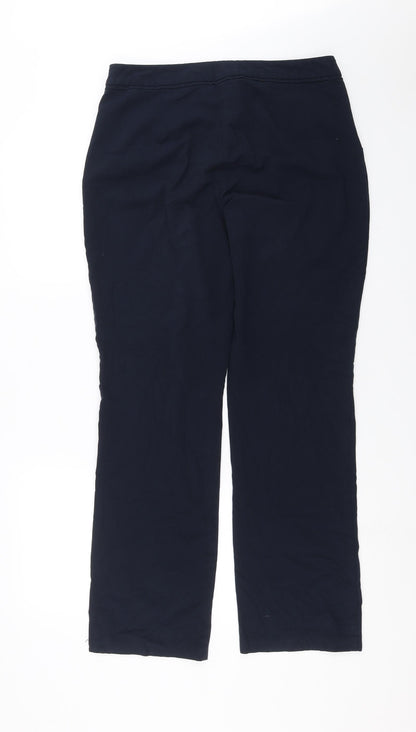 Womens UK Size 12 Marks and Spencer Regular Fit  Blue Trousers