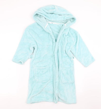 Marks and Spencer Girls Green Solid  Top Robe Size 7-8 Years