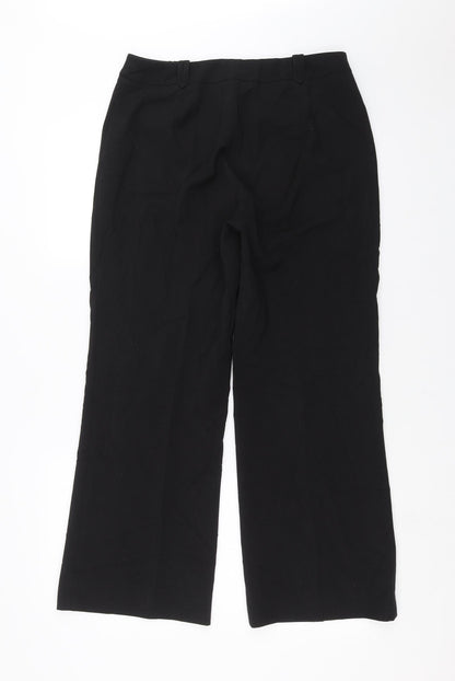 Debenhams Womens Black   Trousers  Size 12 L27 in
