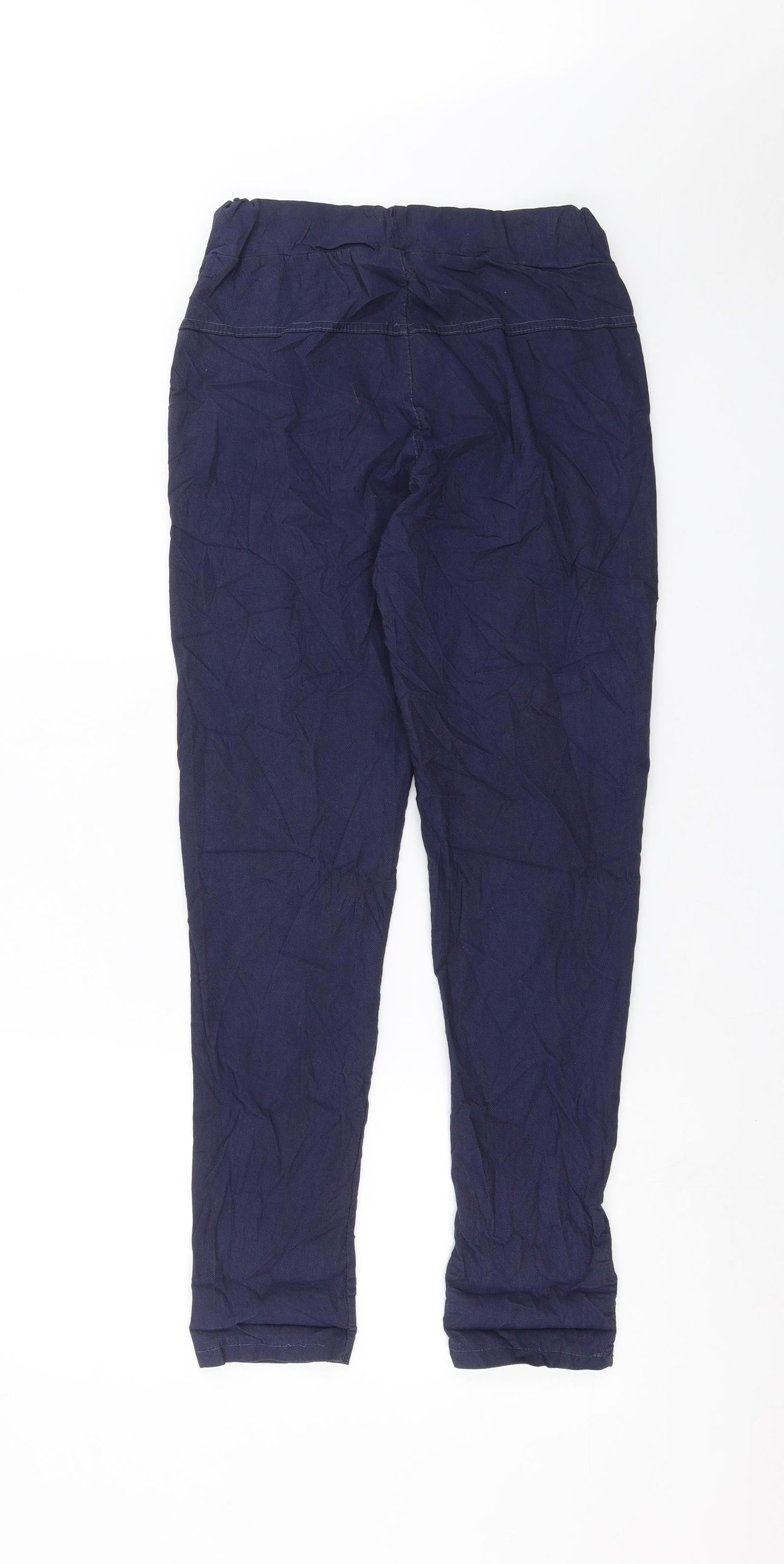 Womens UK Size 10 Preworn Slim Fit  Blue Trousers