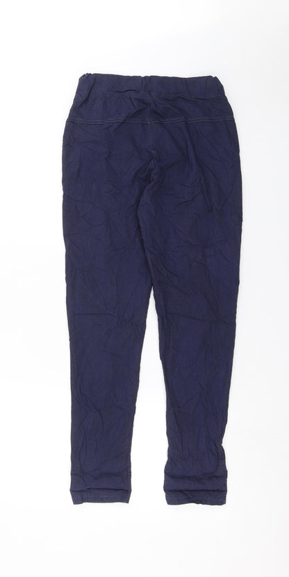 Womens UK Size 10 Preworn Slim Fit  Blue Trousers