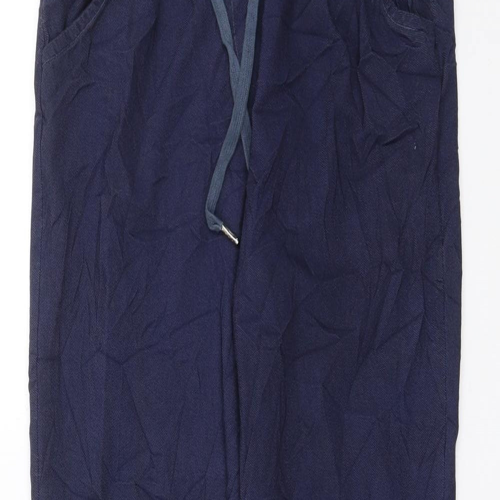 Womens UK Size 10 Preworn Slim Fit  Blue Trousers
