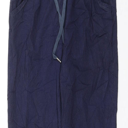 Womens UK Size 10 Preworn Slim Fit  Blue Trousers