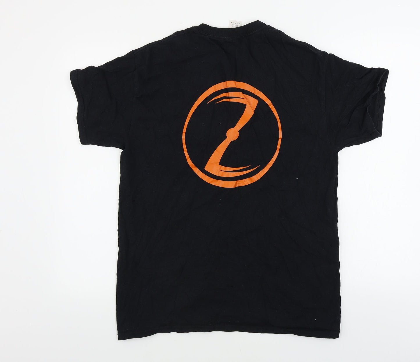 Mens UK Size M Gildan Black  T-Shirt