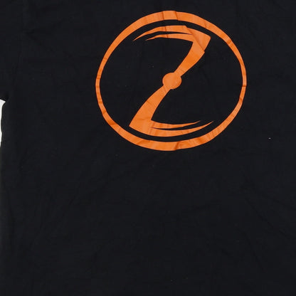 Mens UK Size M Gildan Black  T-Shirt