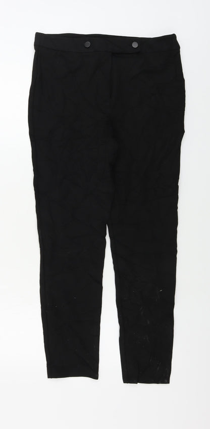 Womens UK Size 12 Papaya Regular Fit  Black Trousers