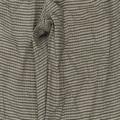 New Look Womens Beige Check  Trousers  Size 10 L25 in