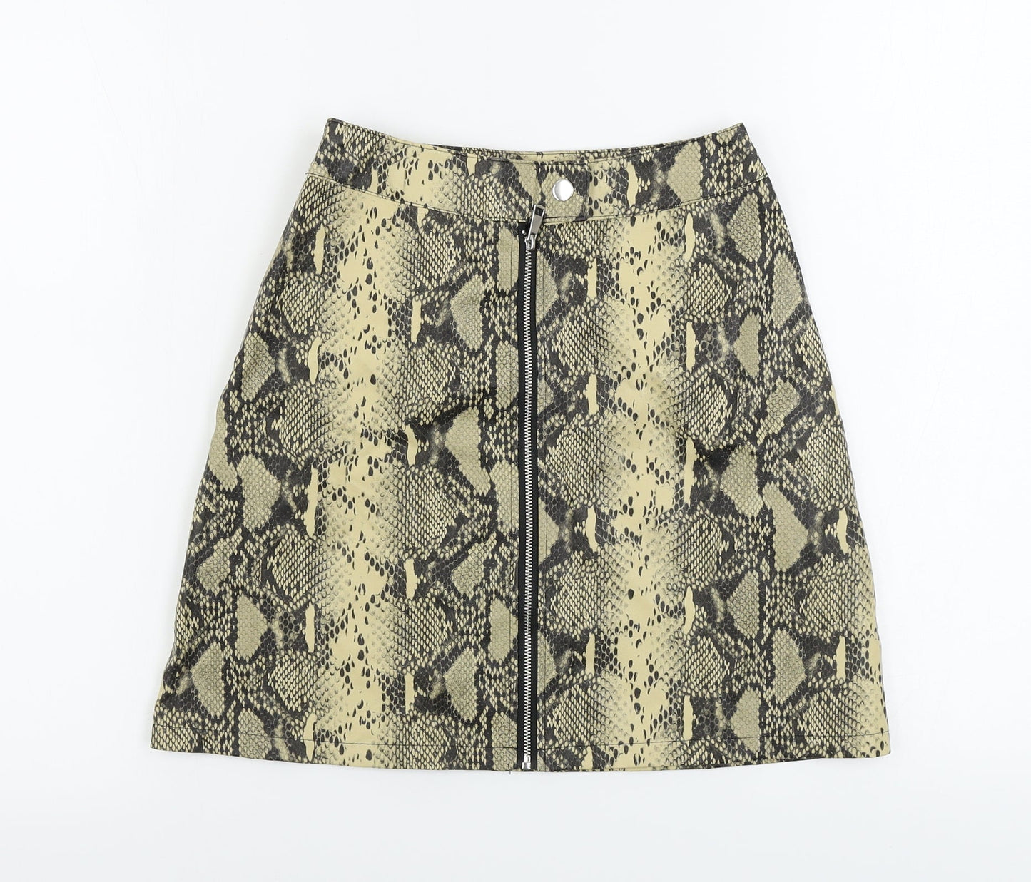 Primark  Womens Beige Animal Print  A-Line Skirt Size 6