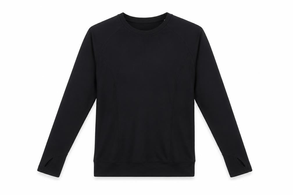 Womens UK Size S Preworn Black Basic T-Shirt