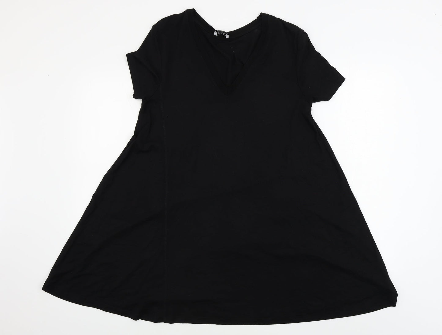 Womens UK Size S Zara Black Basic Blouse