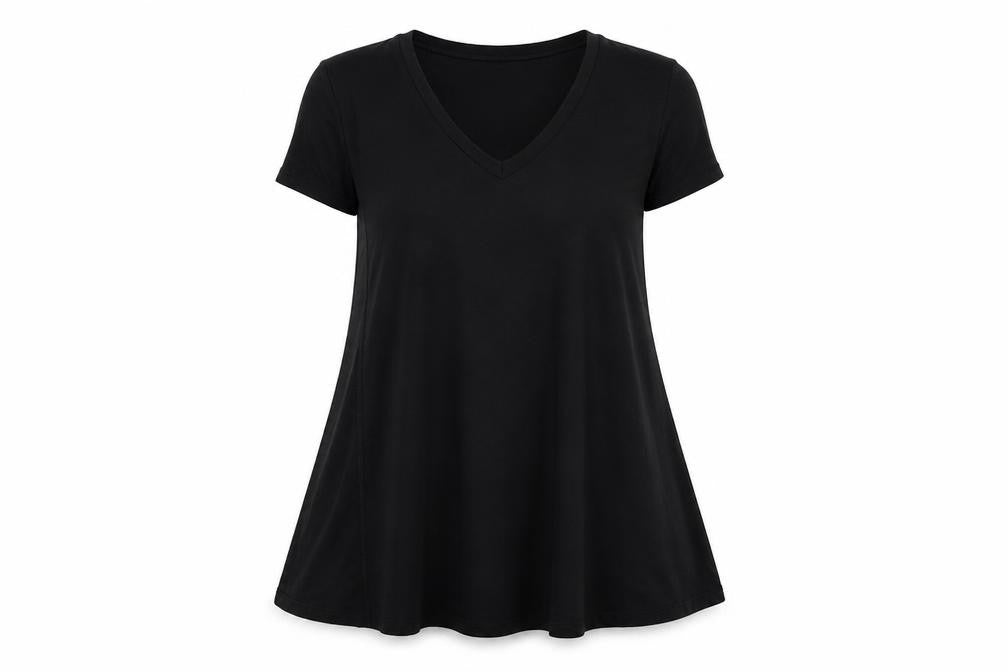 Womens UK Size S Zara Black Basic Blouse