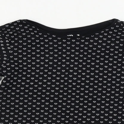 yd Girls Black   Basic T-Shirt Size 9-10 Years