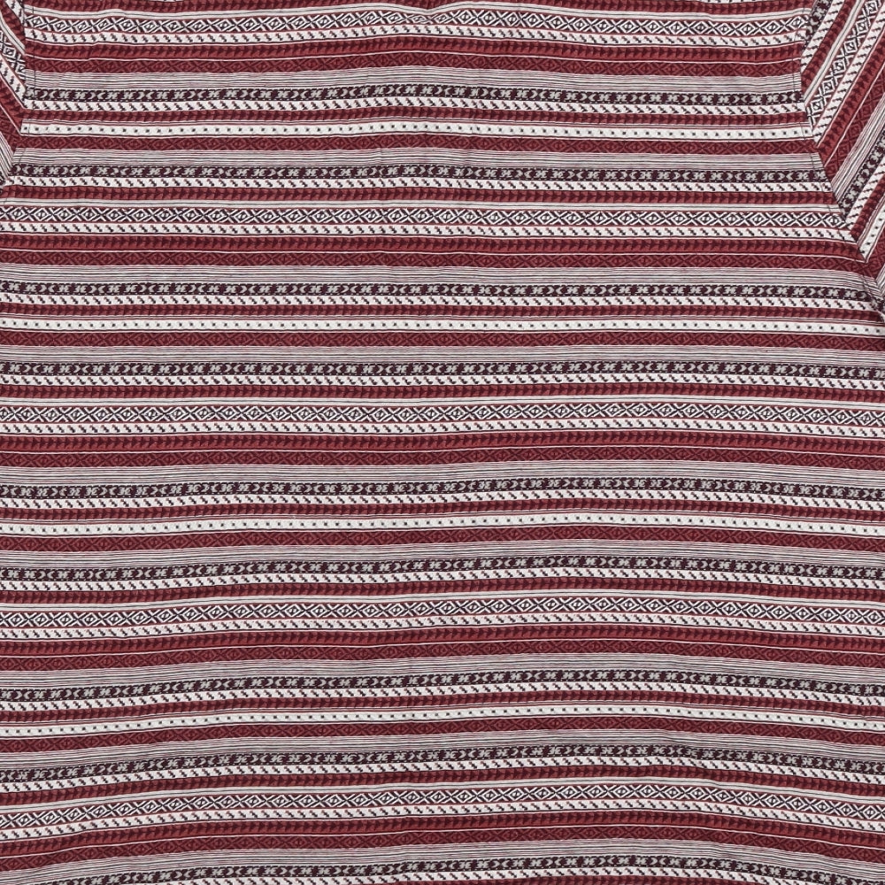 Sandstone & Co Men  Mens Red Geometric   Polo Size S