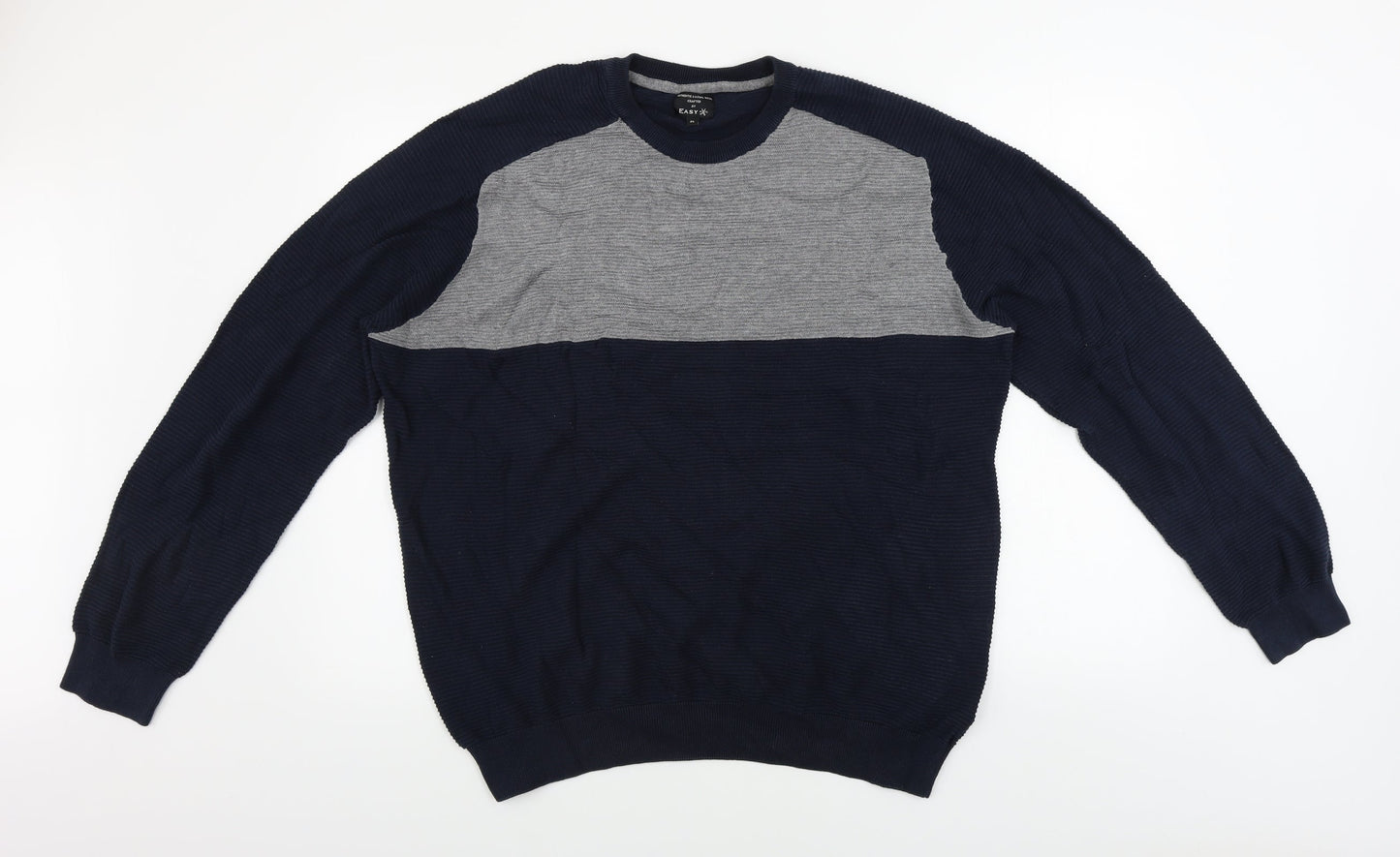 Easy  Mens Blue   Pullover Jumper Size XL