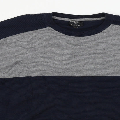 Easy  Mens Blue   Pullover Jumper Size XL