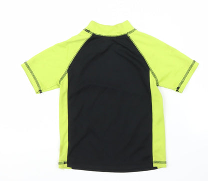 Jumping Beans Boys Black   Basic T-Shirt Size 5-6 Years