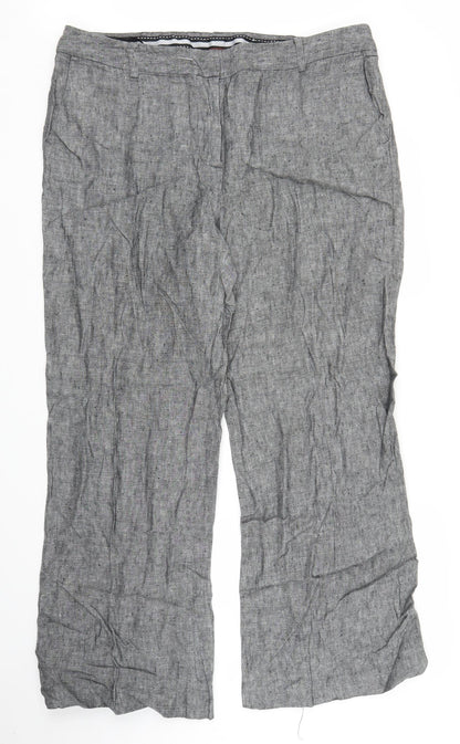 Saviour Womens Grey   Trousers  Size 38 in L27 in