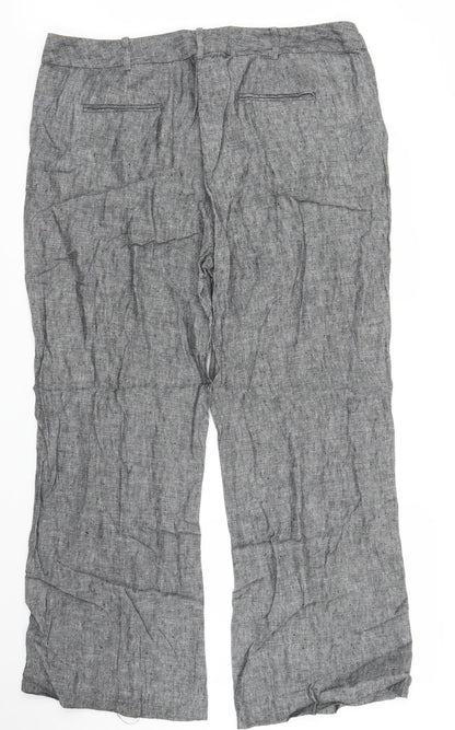 Saviour Womens Grey   Trousers  Size 38 in L27 in