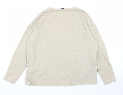 Dorothy Perkins Womens Beige   Pullover Jumper Size 10