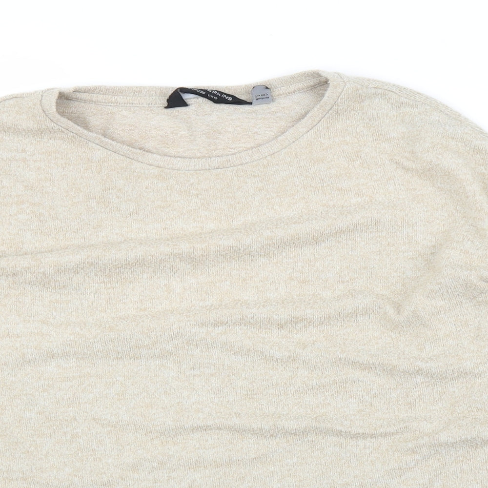 Dorothy Perkins Womens Beige   Pullover Jumper Size 10