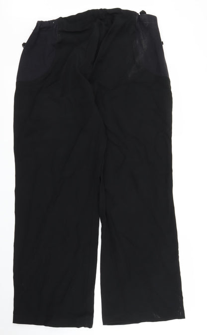 Womens UK Size 16 Preworn Regular Fit  Black Trousers