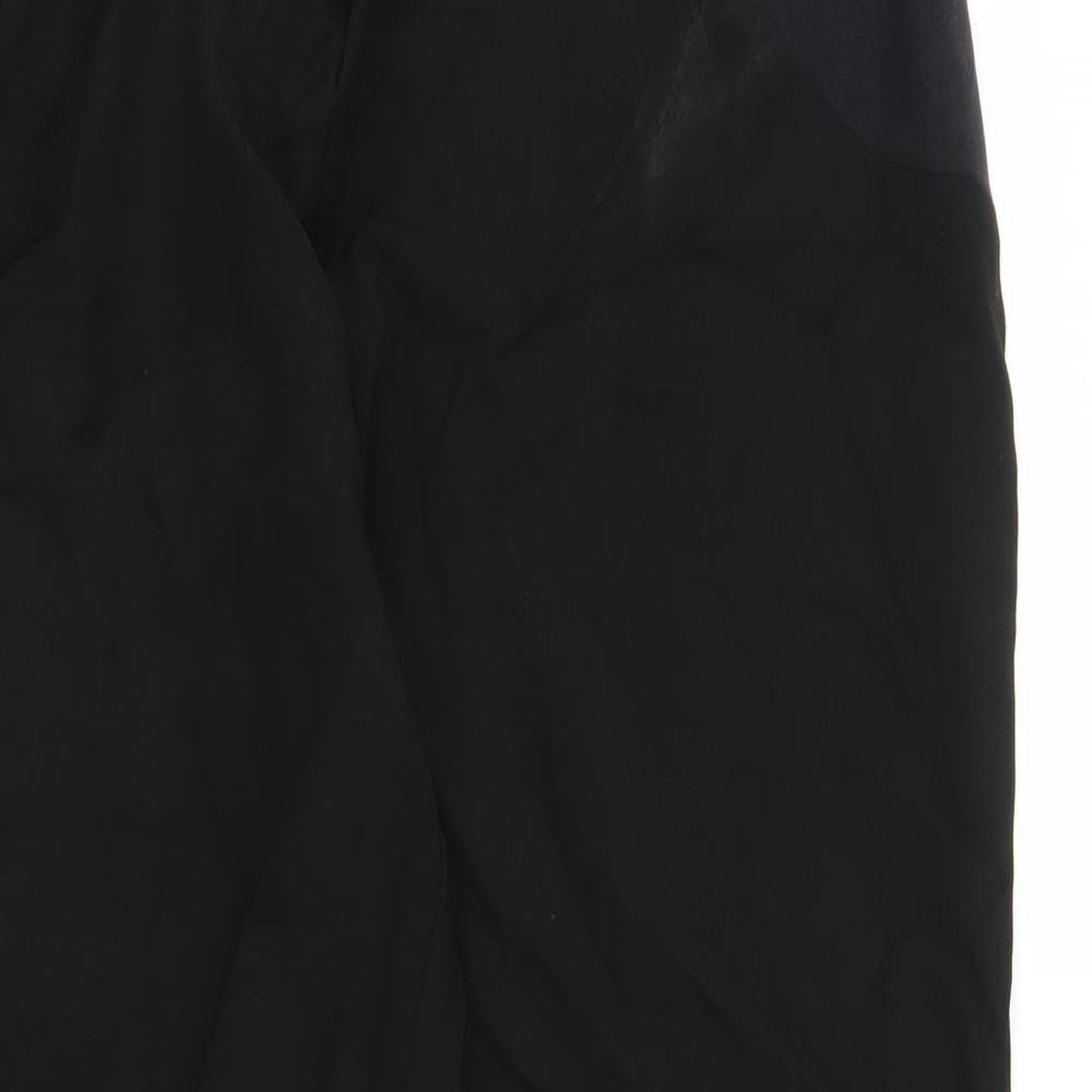 Womens UK Size 16 Preworn Regular Fit  Black Trousers