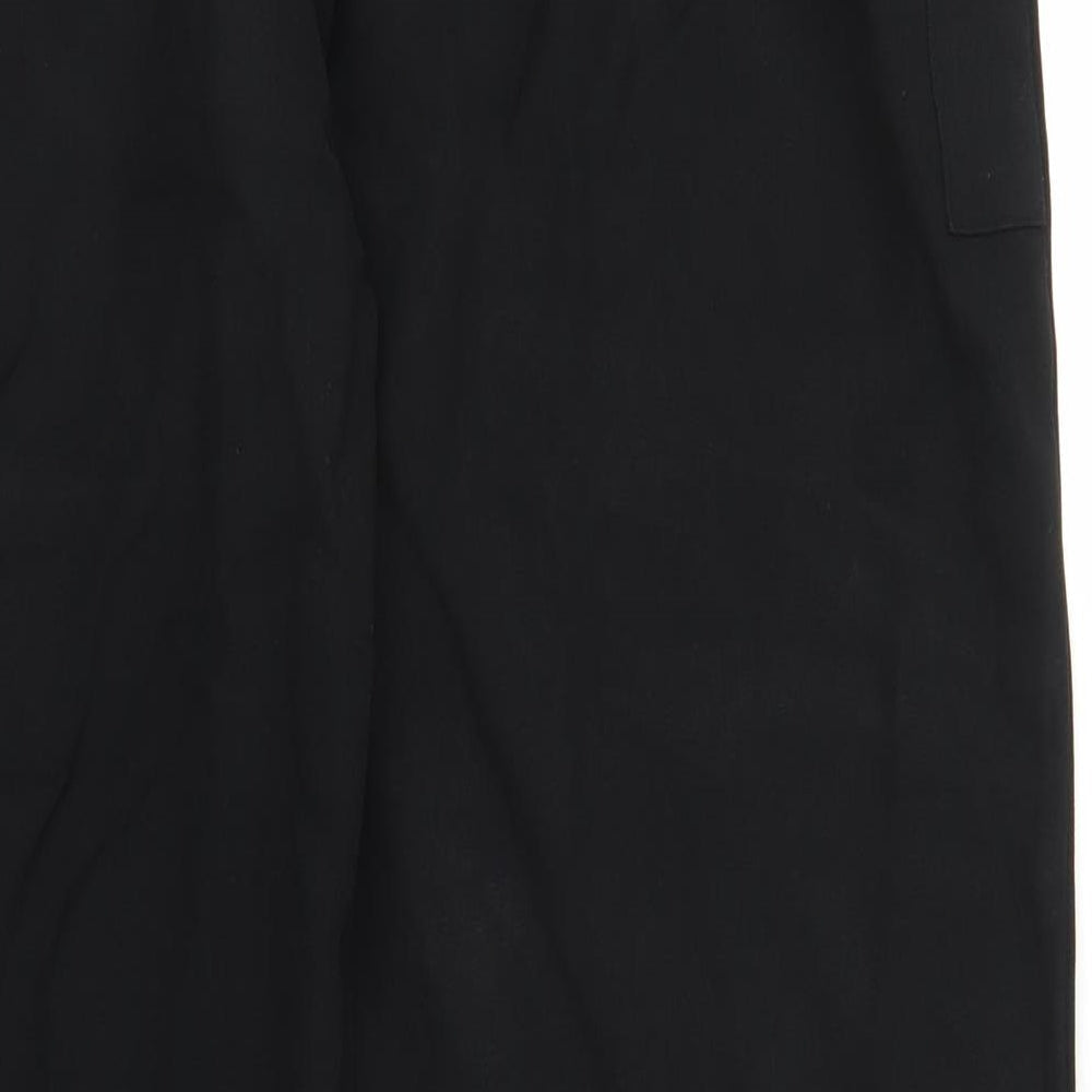 Womens UK Size 16 Preworn Regular Fit  Black Trousers