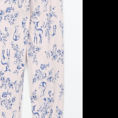 Nutmeg Girls Pink Solid  Capri Pyjama Pants Size 3-4 Years