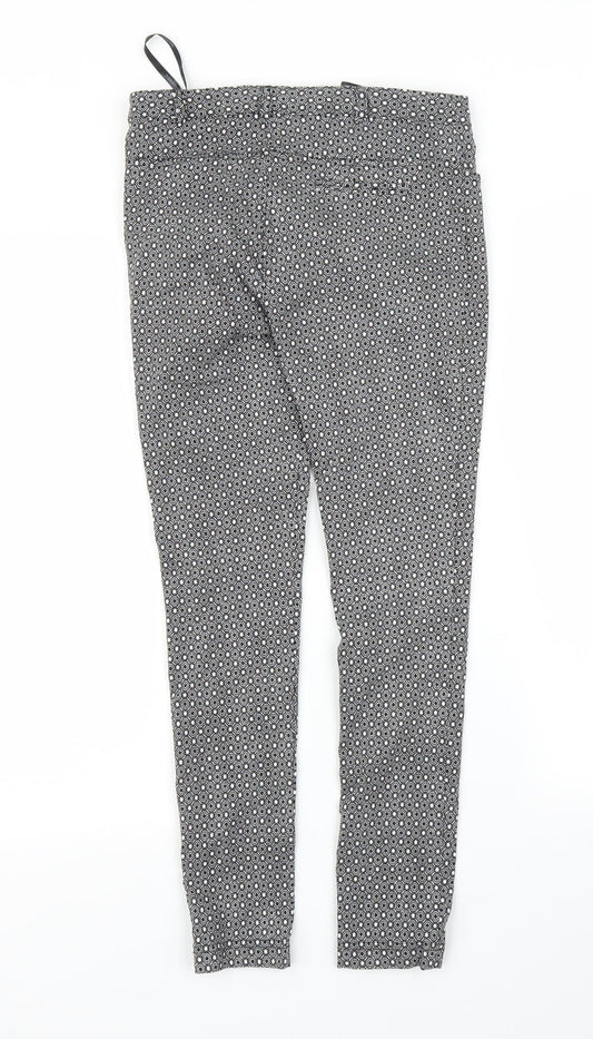 Womens UK Size 8 Dorothy Perkins Regular Fit Carrot Grey Trousers