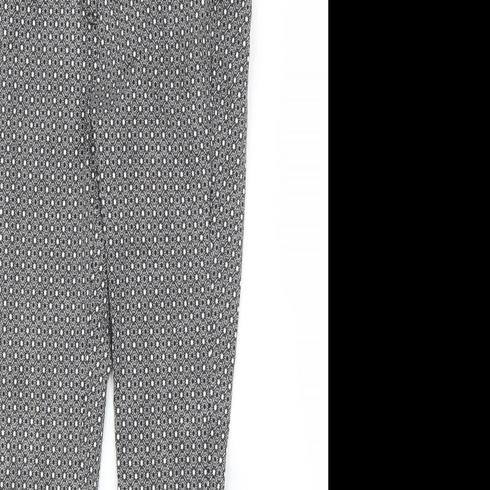 Womens UK Size 8 Dorothy Perkins Regular Fit Carrot Grey Trousers