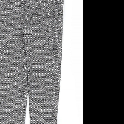 Womens UK Size 8 Dorothy Perkins Regular Fit Carrot Grey Trousers