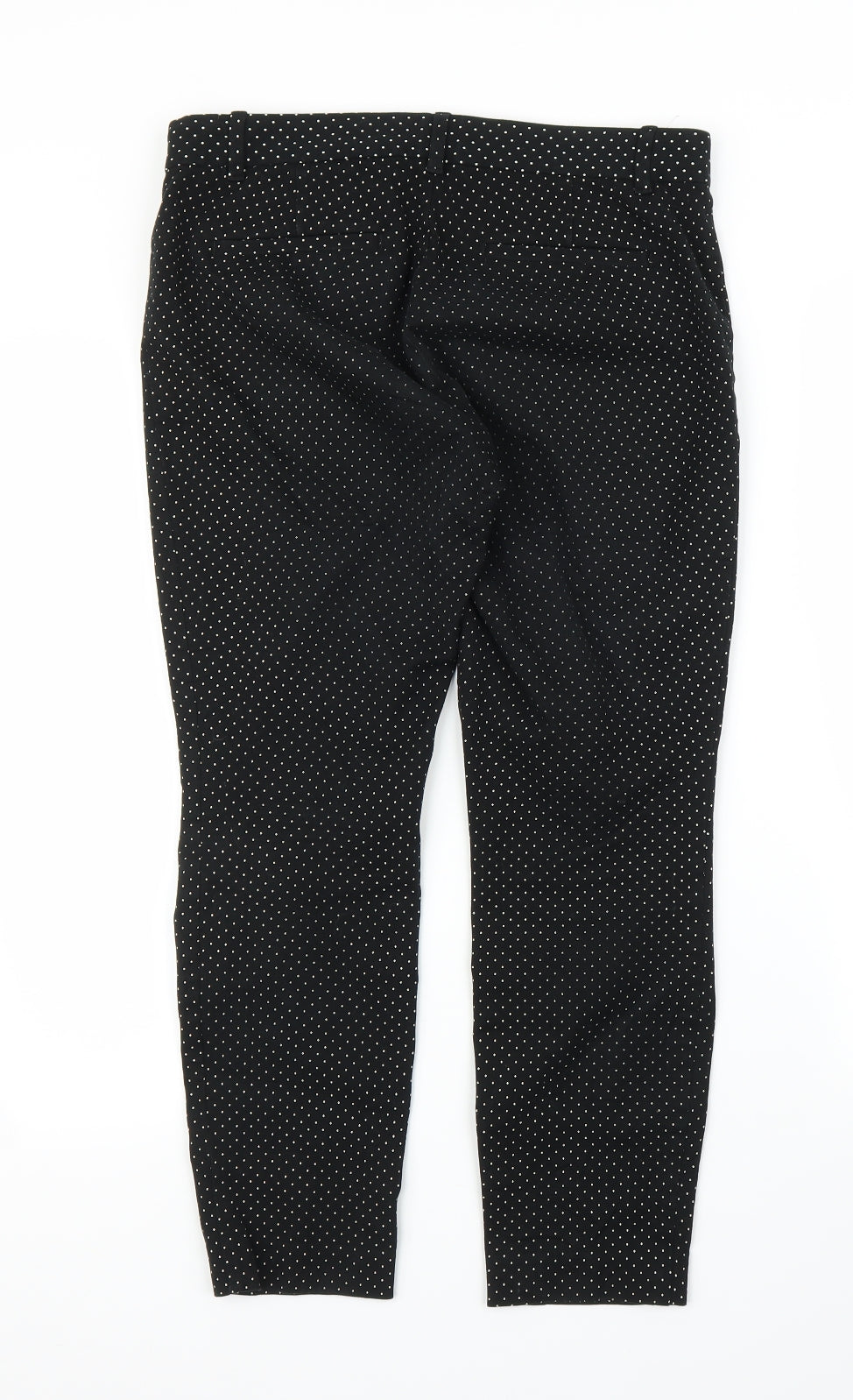 Womens UK Size 8 Gap Regular Fit Pedal Pusher Black Trousers