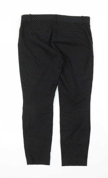 Womens UK Size 8 Gap Regular Fit Pedal Pusher Black Trousers