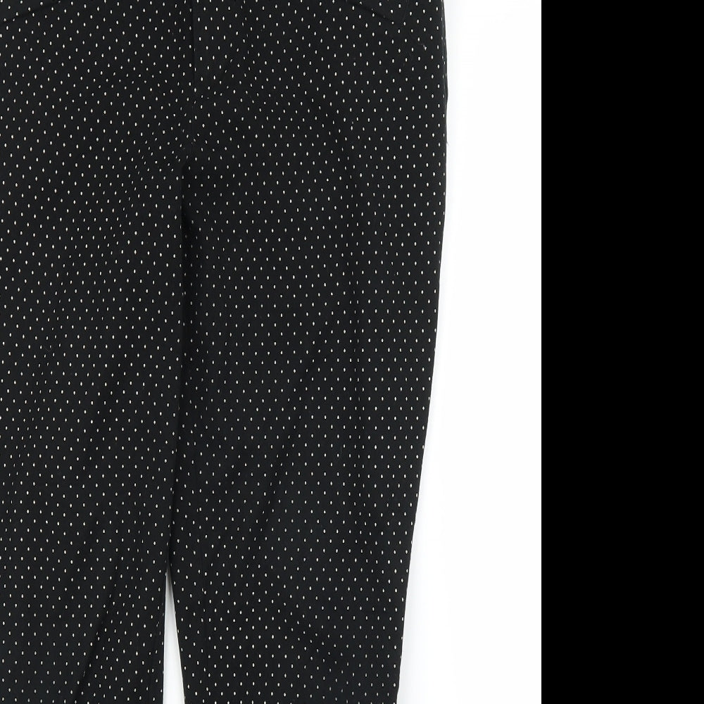 Womens UK Size 8 Gap Regular Fit Pedal Pusher Black Trousers